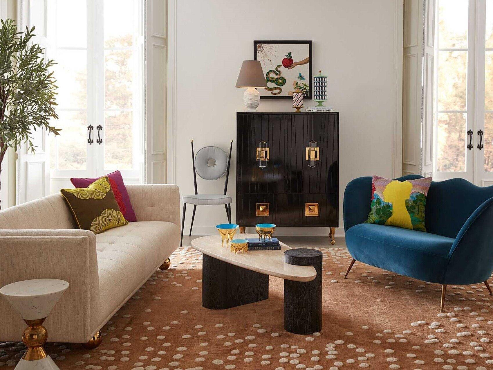 Jonathan Adler Claridge Beige Living Room Set