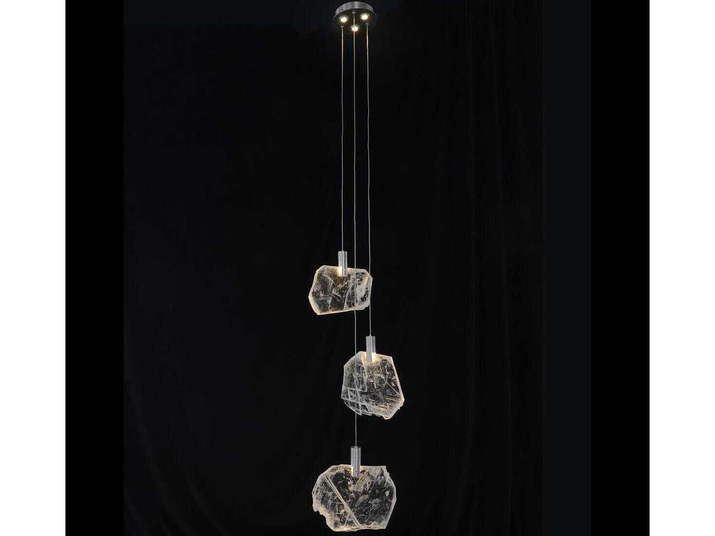 John Richard Moonlight Sonata 6-Light Silver Crystal LED Mini Pendant