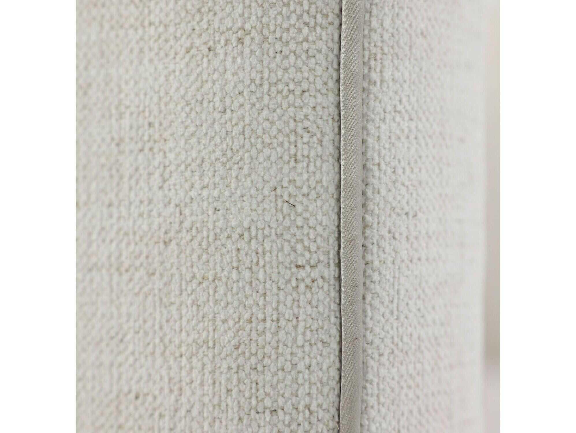 John Richard Giacosa Swivel White Fabric Accent Chair