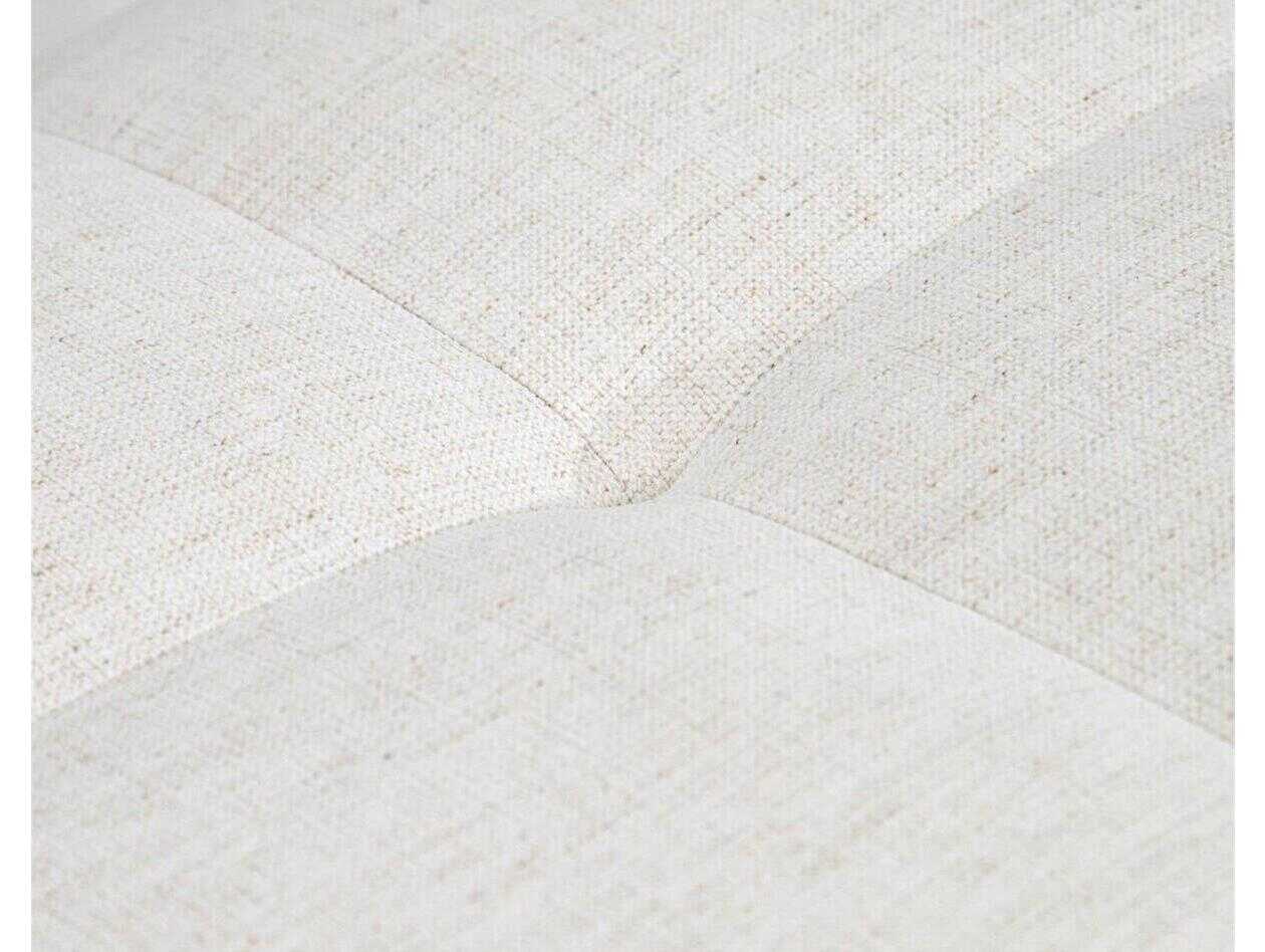 John Richard Mark McDowell Keen White Tiza Gesso Upholstered Accent Bench