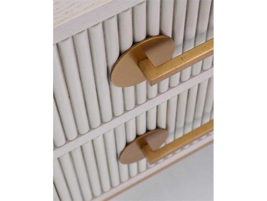 John Richard Mark McDowell Carlyle 2-Drawers Ash Wood Nightstand