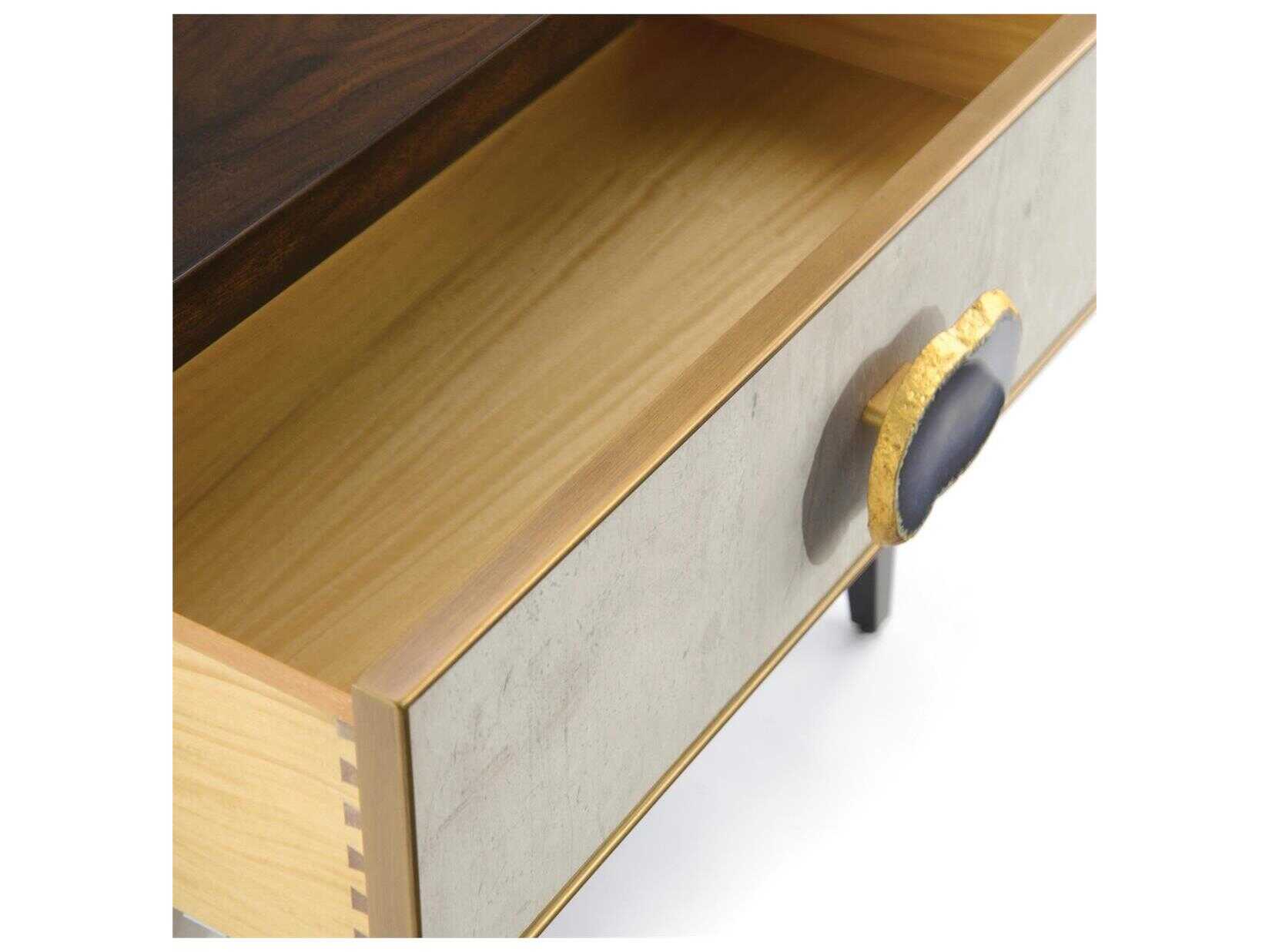 John Richard Mark McDowell Palma 2-Drawers Beech Wood Nightstand