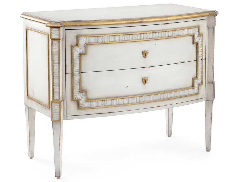 John Richard Mark McDowell Corsini 2-Drawers Beech Wood Nightstand