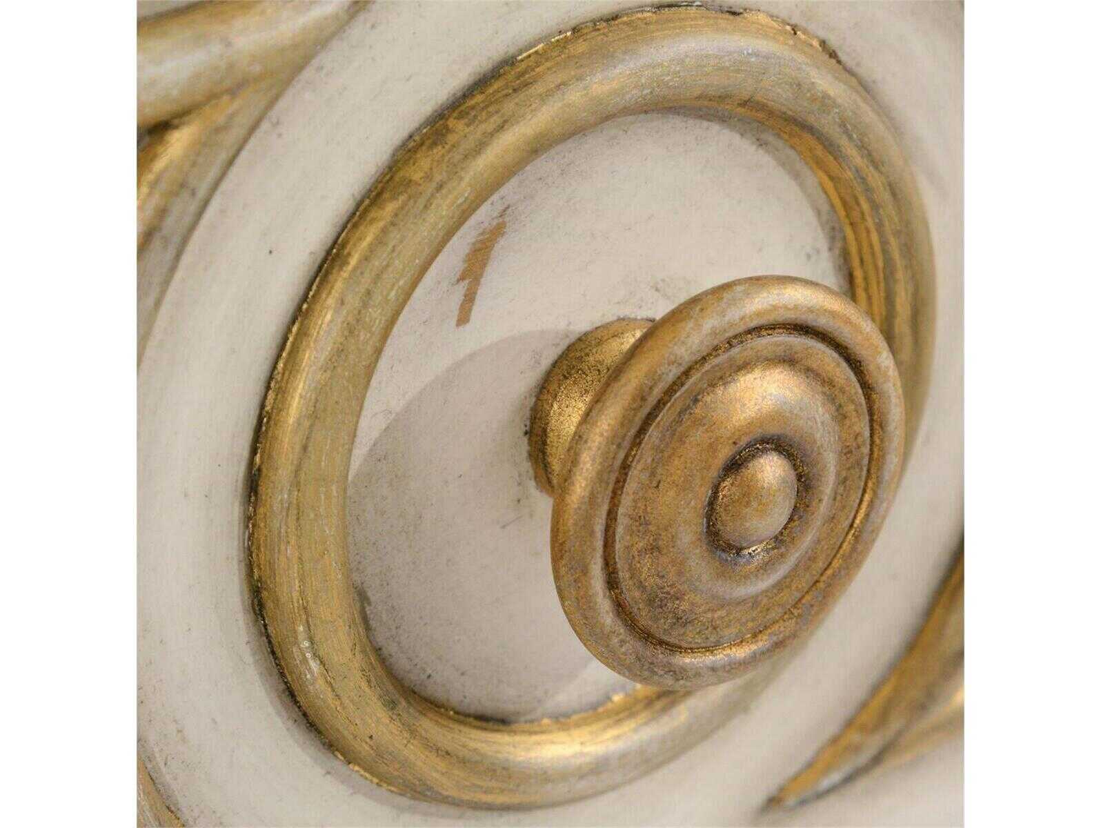 John Richard Mark McDowell Latour Distressed Cream Gold White Accent Chest