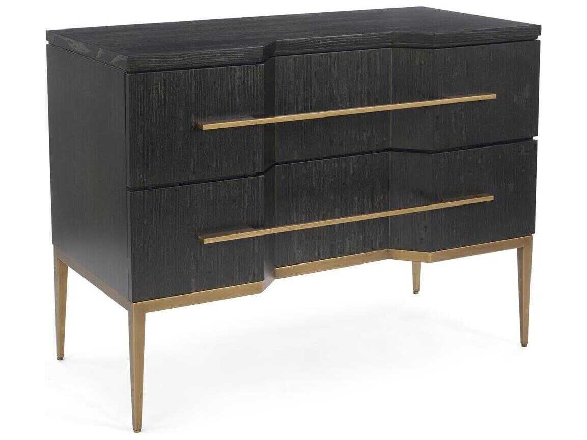 John Richard Mark McDowell Cordes Black Ash Wood Accent Chest