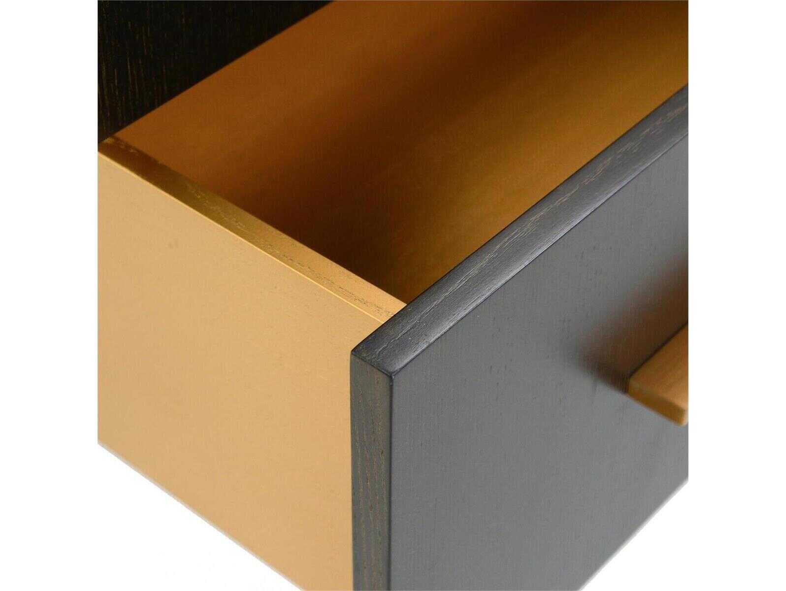 John Richard Mark McDowell Cordes Black Ash Wood Accent Chest