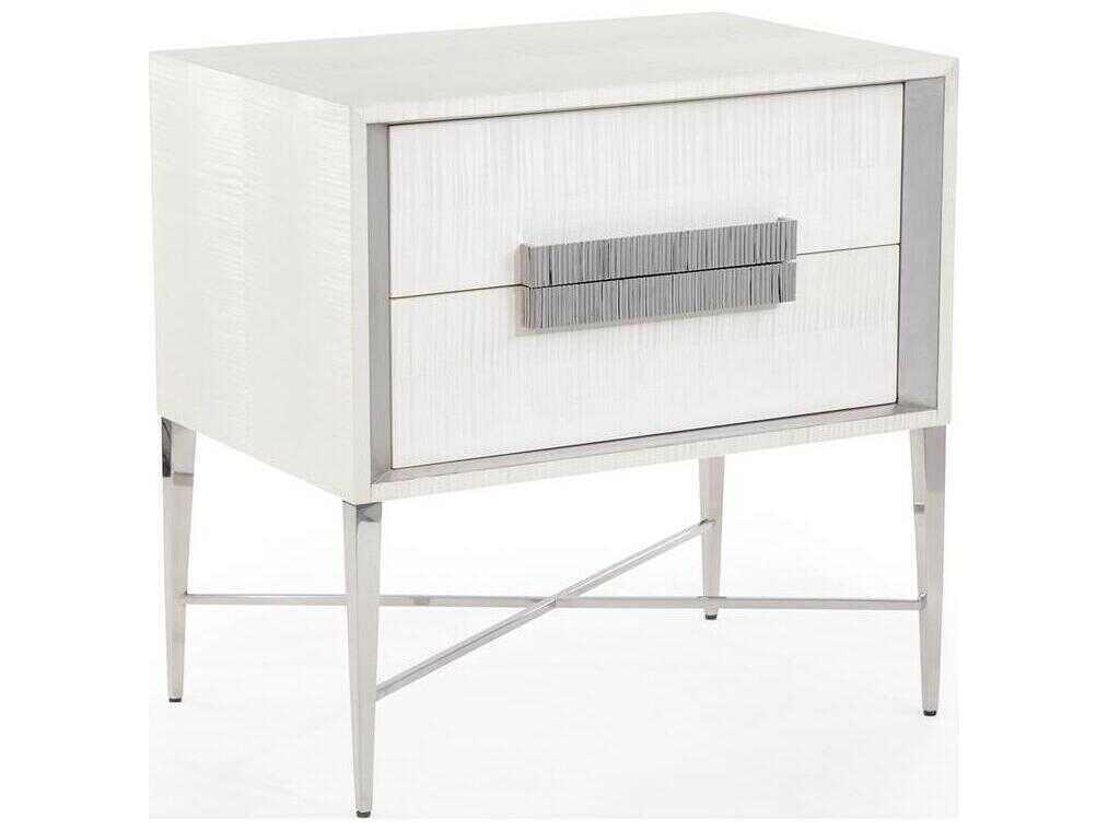 John Richard Mark McDowell Cifra 2-Drawers Solid Wood Nightstand