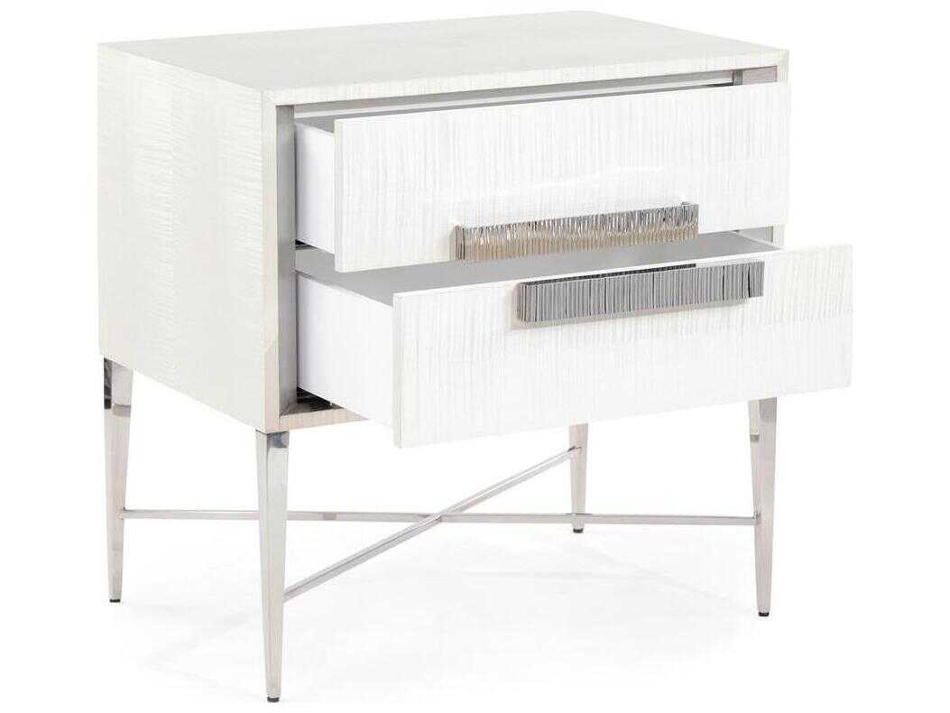 John Richard Mark McDowell Cifra 2-Drawers Solid Wood Nightstand