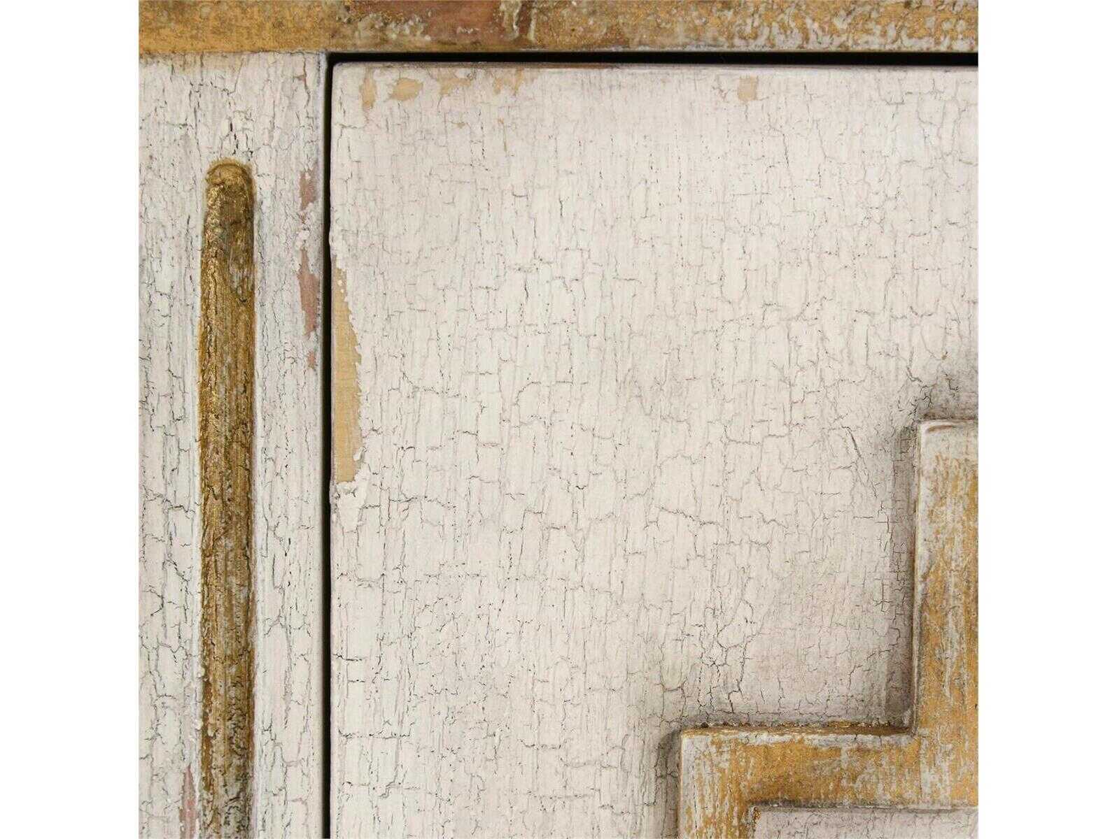 John Richard Mark McDowell Corsini 4-Drawers White Beech Wood Double Dresser