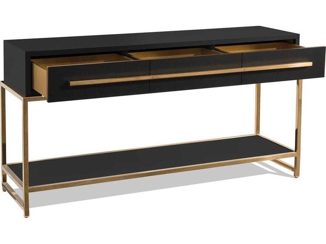 John Richard Mark McDowell Midnight Rectangular Wood Console Table