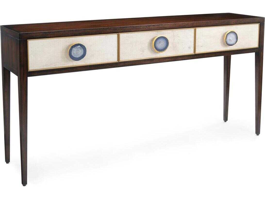 John Richard Mark McDowell Palma Rectangular Wood Windsor Black Console Table