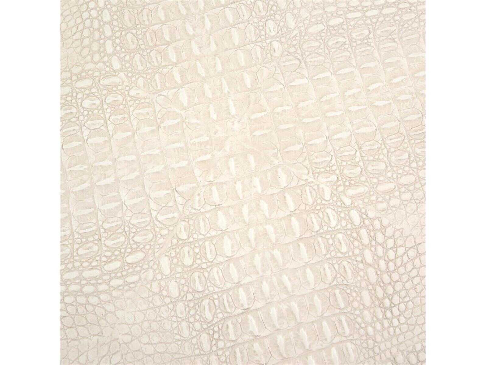 John Richard Kano Round Resin White End Table