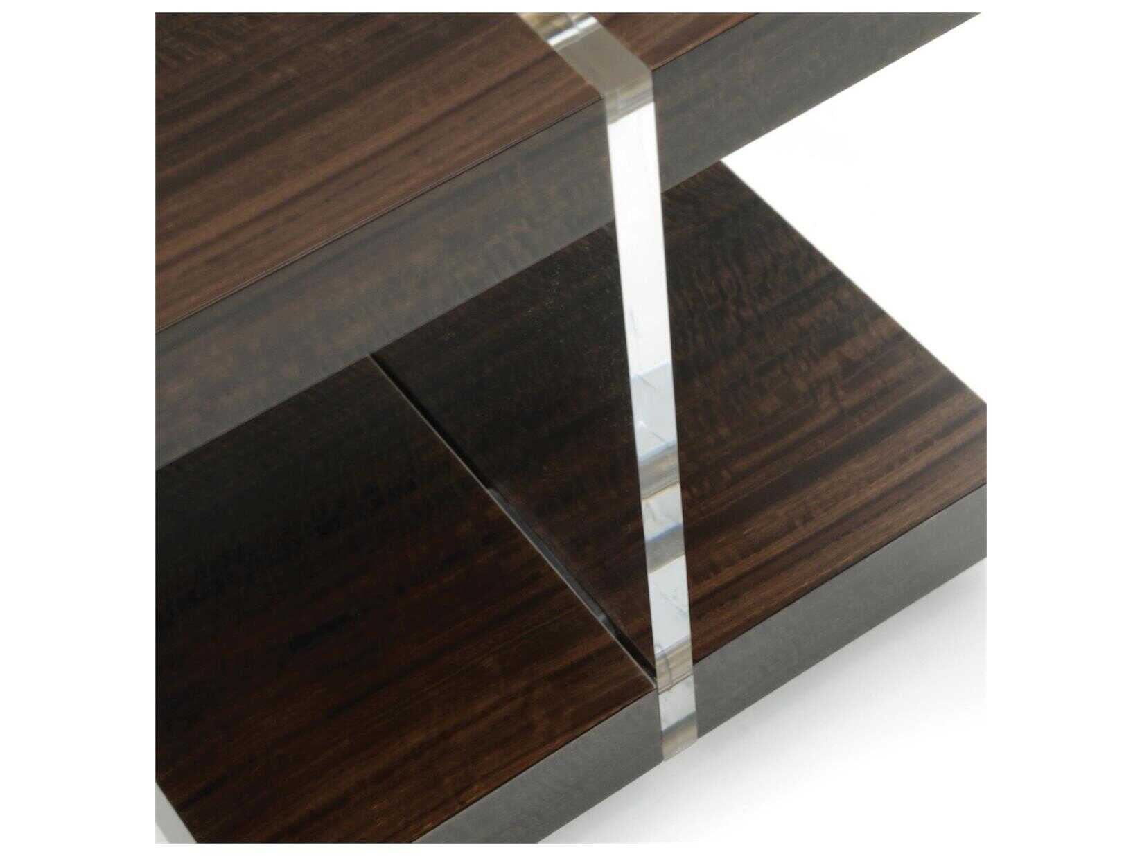 John Richard Mark McDowell Ashton Square Wood Smoked Brown End Table