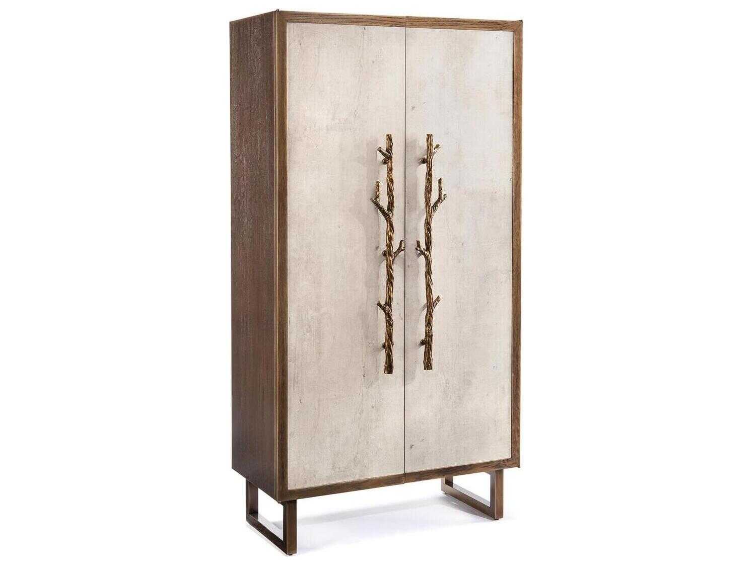 John Richard Mark McDowell Hallwood Brown Oak Wood Wardrobe Armoire