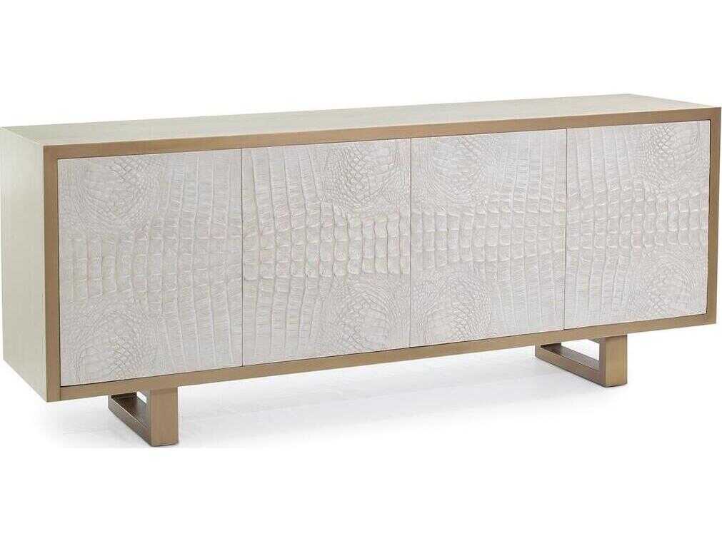 John Richard Kano 84" Solid Wood White Sideboard