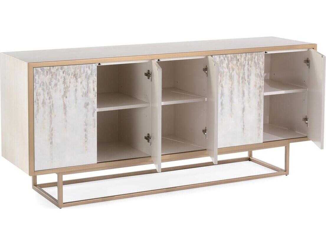 John Richard Mark McDowell Ide Hill 77" Ash Wood White Sideboard