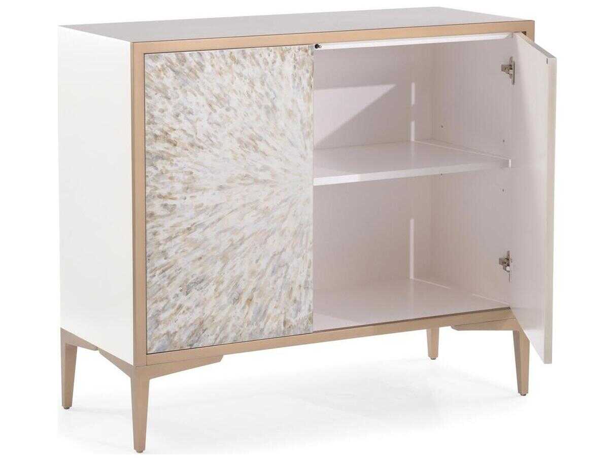 John Richard Mark McDowell Radiance White Maple Wood Accent Chest