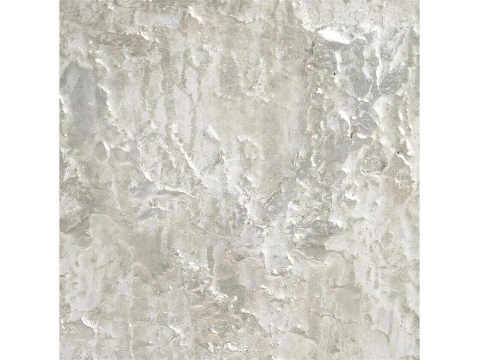 John Richard Gironde 84" Ash Wood White Pewter Silver Sideboard