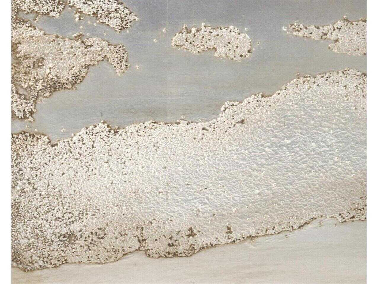 John Richard Mark McDowell Audley 94" Oak Wood Driftwood Silver Leaf Sideboard