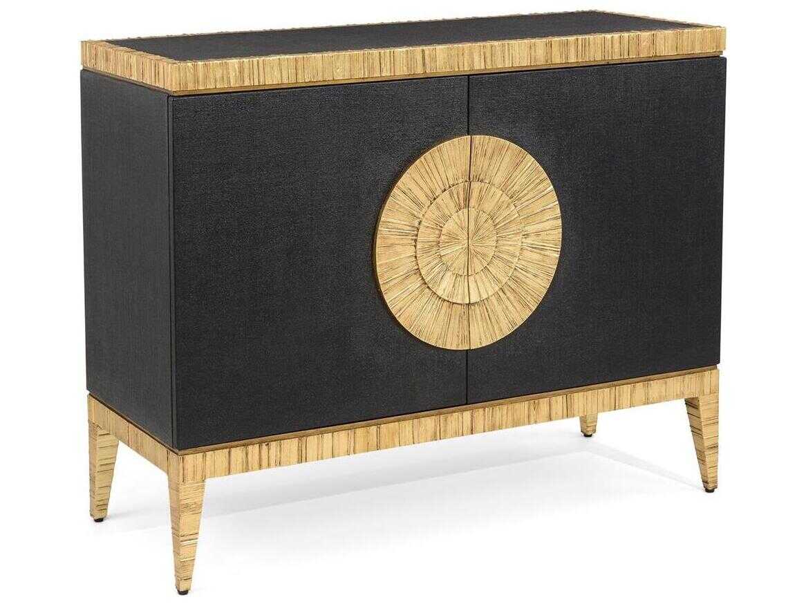 John Richard Mark McDowell Temujin Exotic Gold Black Beech Wood Accent Chest