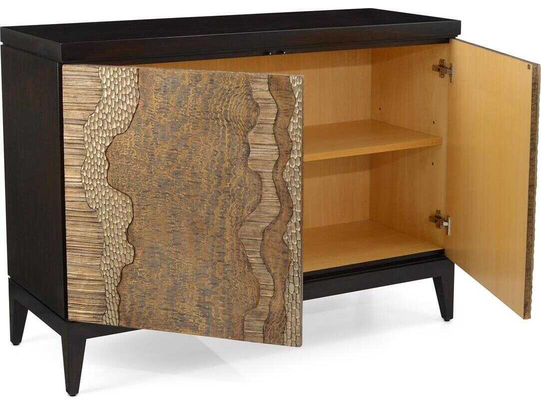 John Richard Mark McDowell River's Edge Espresso Brown Beech Wood Accent Chest