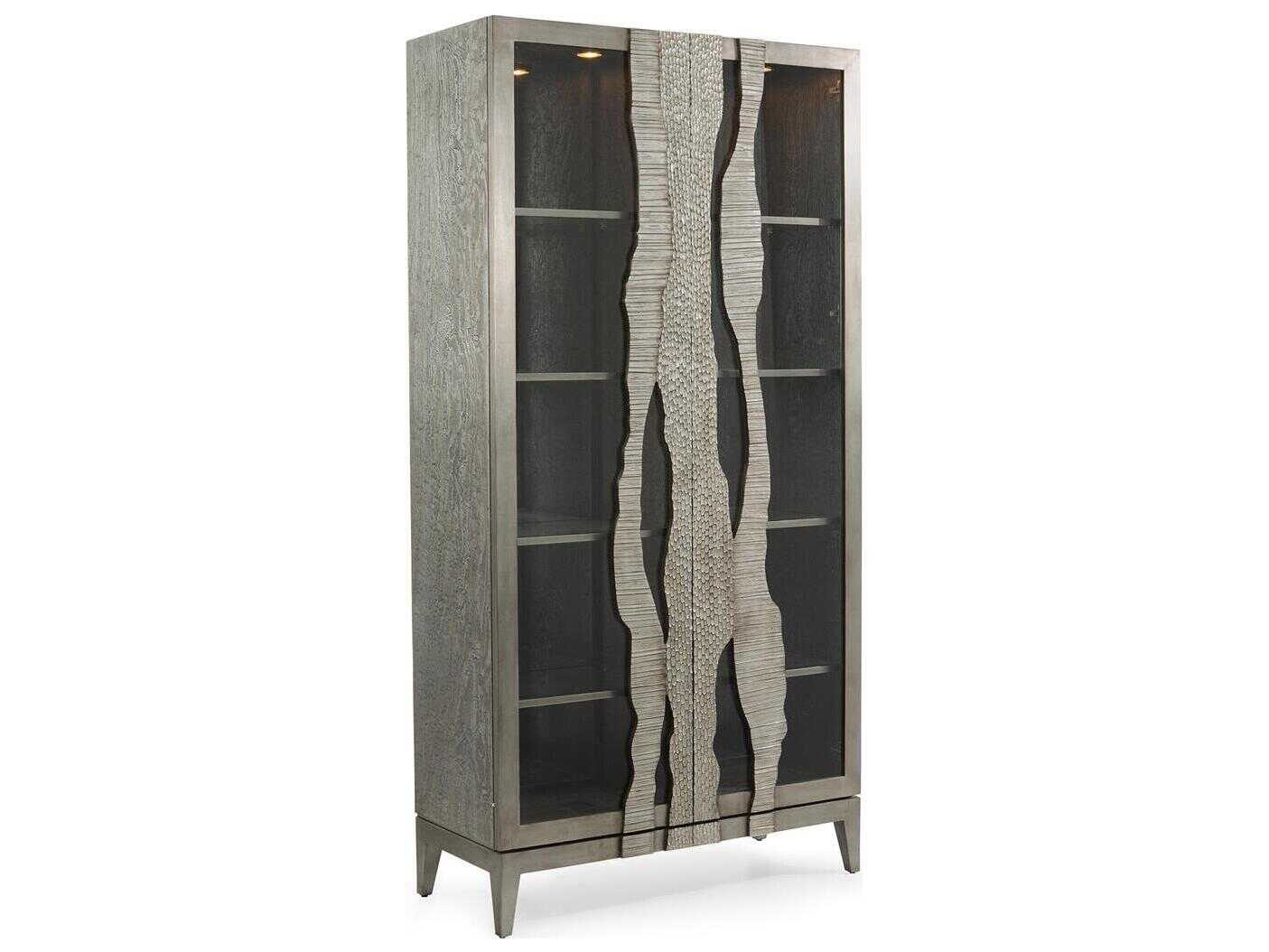John Richard Mark McDowell River's Edge Beech Wood Silver Display Cabinet