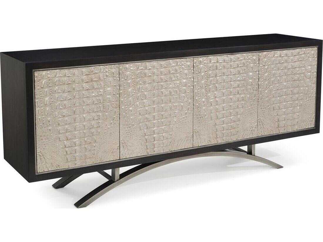 John Richard Mark McDowell Miri 76" Beech Wood Chalked Sorano Brown Credenza Sideboard