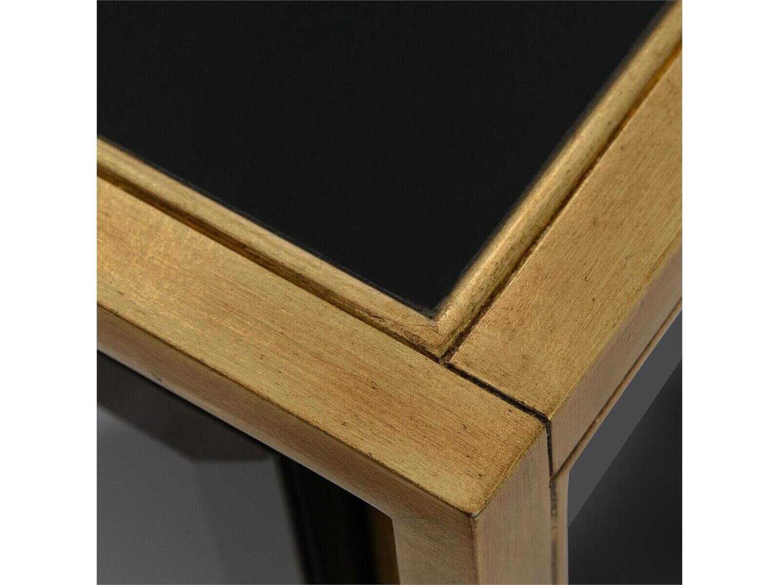 John Richard Mark McDowell Revne 94" Beech Wood Black Gold Credenza Sideboard