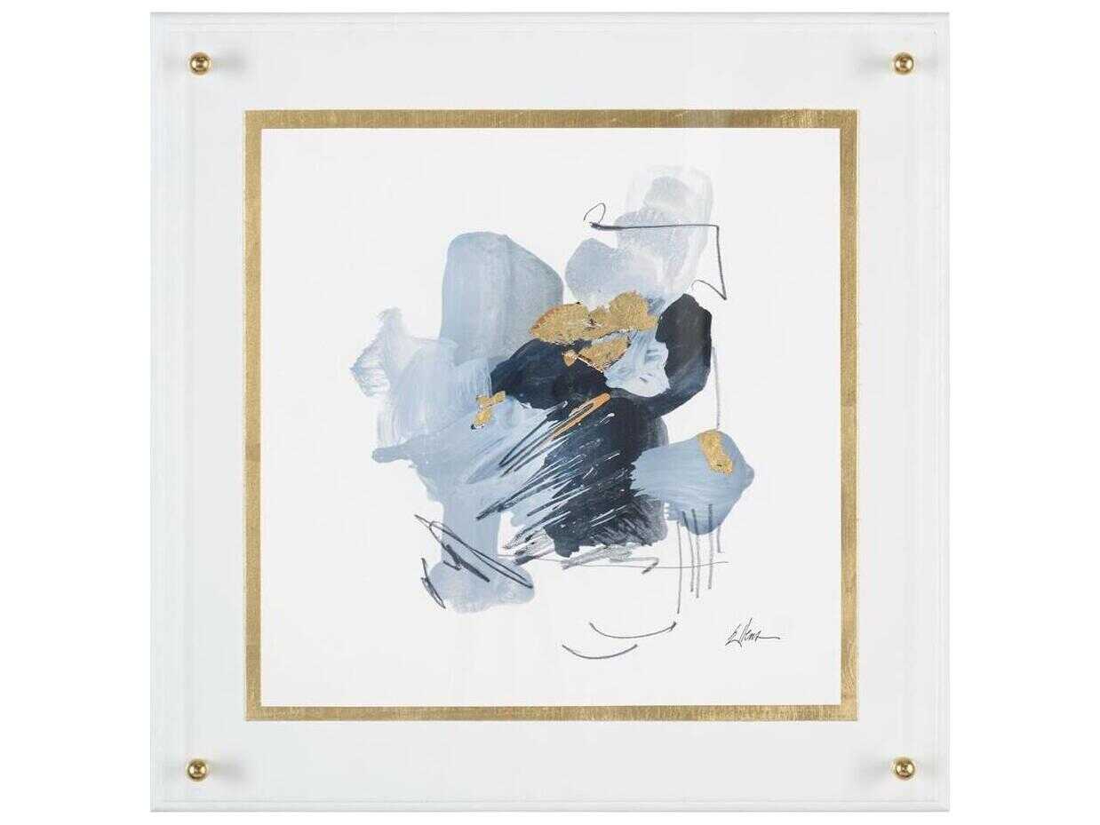 John Richard Jackie Ellens' Black, Grey, And Gold-II Canvas Wall Art