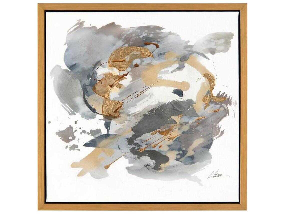 John Richard Jackie Ellens' Gold, Silver, and Grey-II Print / Painting