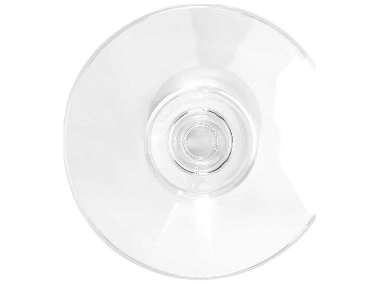 John Richard Round Glass End Table