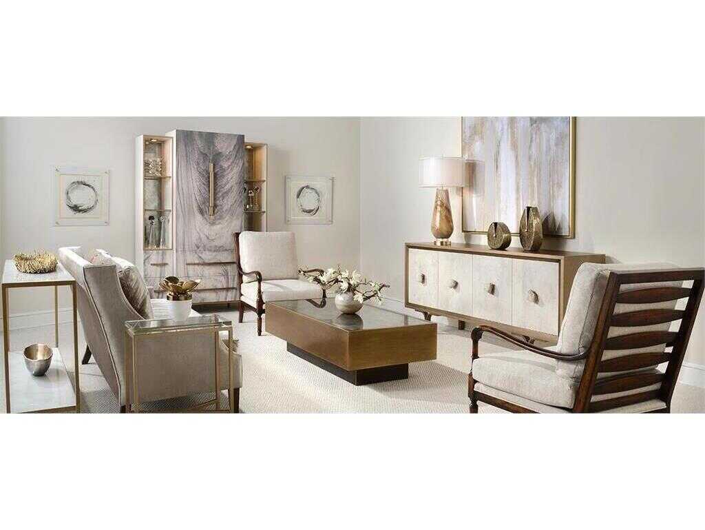 John Richard Rectangular Glass End Table