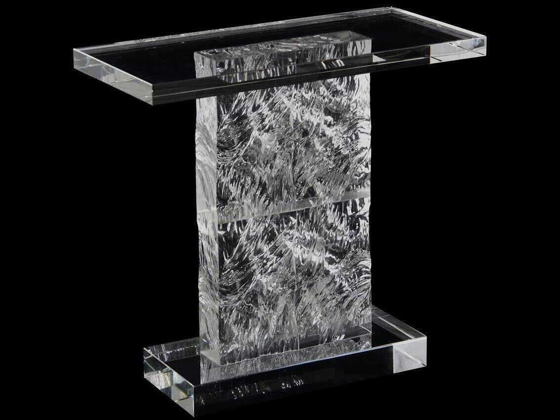 John Richard Mark McDowell Rectangular Glass Clear End Table