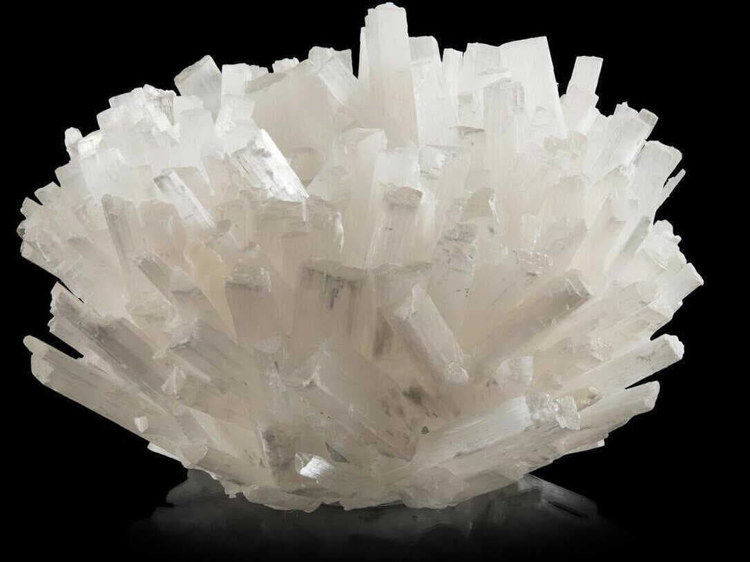 John Richard Selenite Satin Spar Decorative Accent
