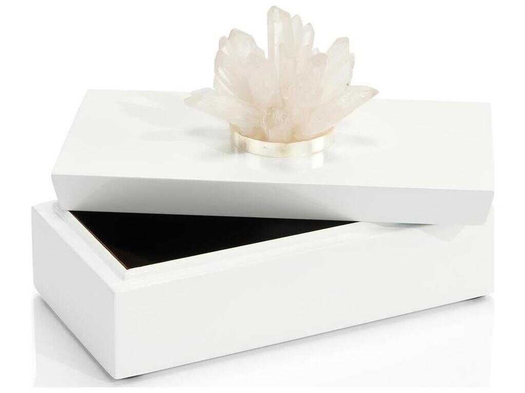 John Richard Long White Box with Quartz