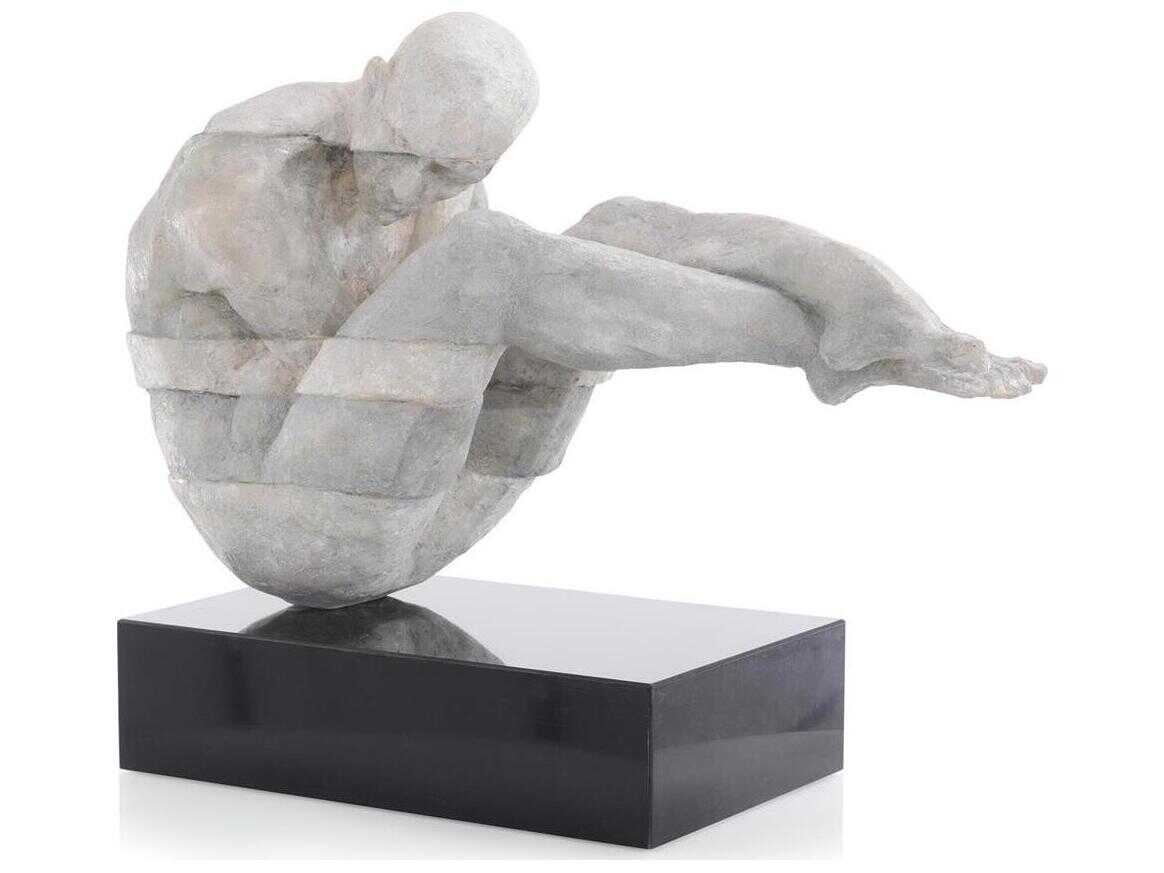 John Richard White Man Cast in Time Sculpture