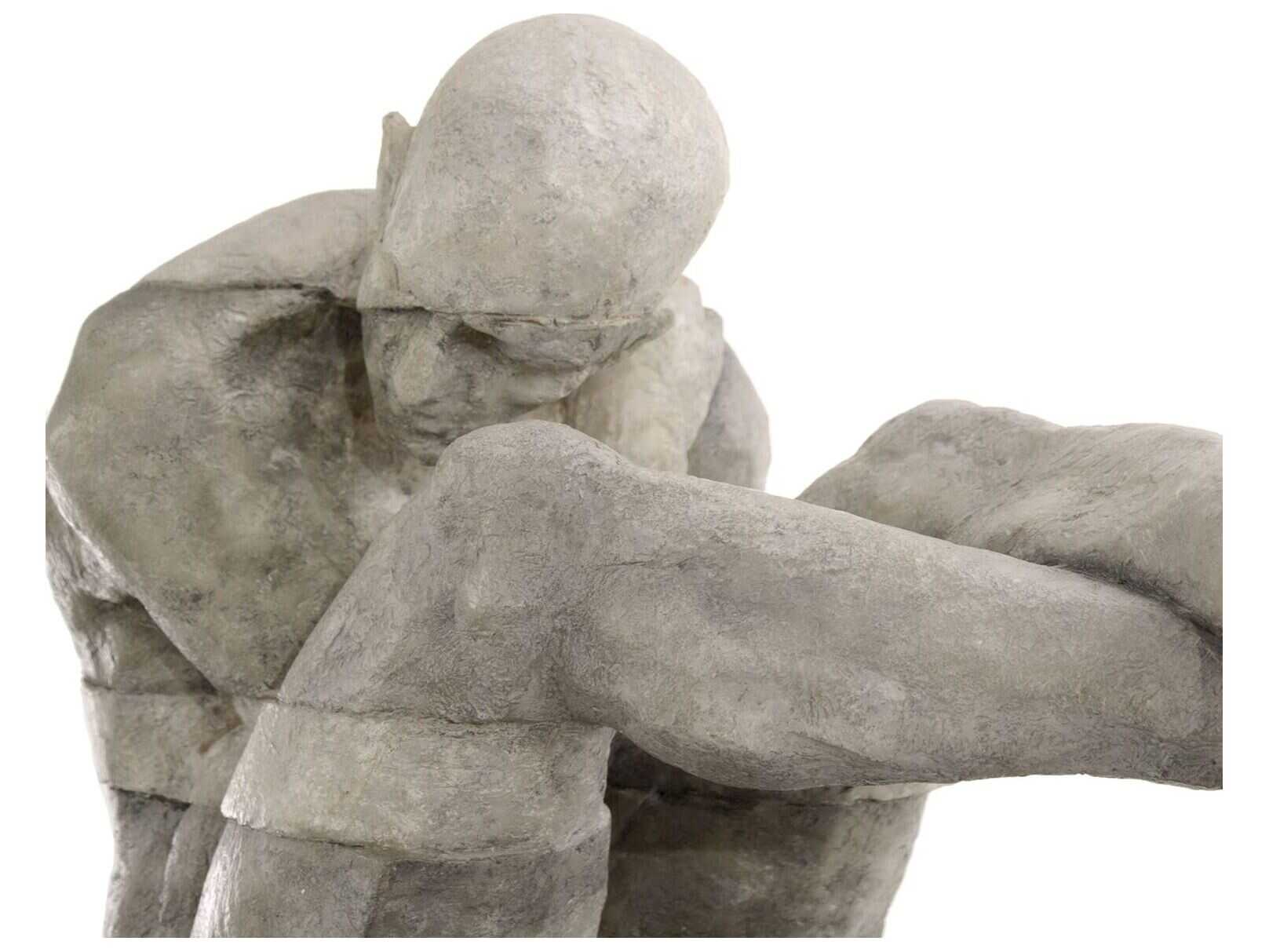 John Richard White Man Cast in Time Sculpture