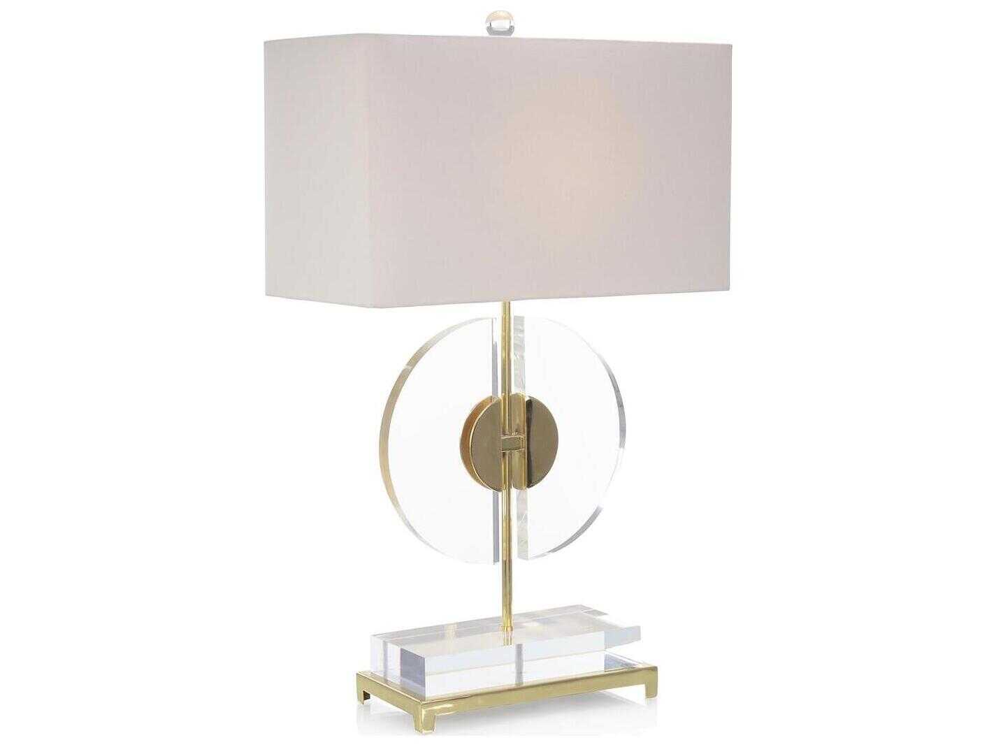 John Richard Mark McDowell Half-Moon Polished Brass Buffet Lamp