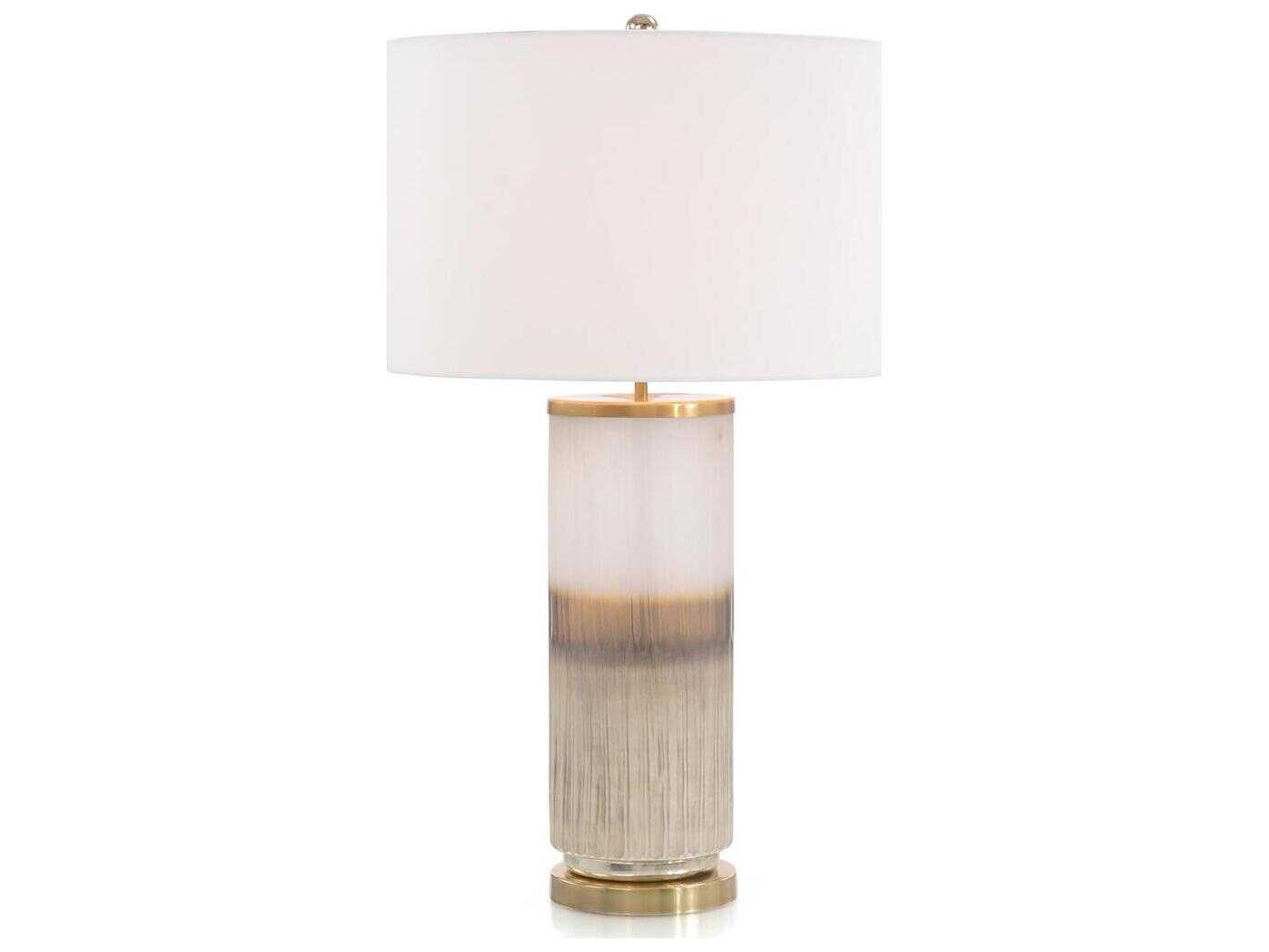 John Richard Mark McDowell Earth Gold Gray Glass Buffet Lamp