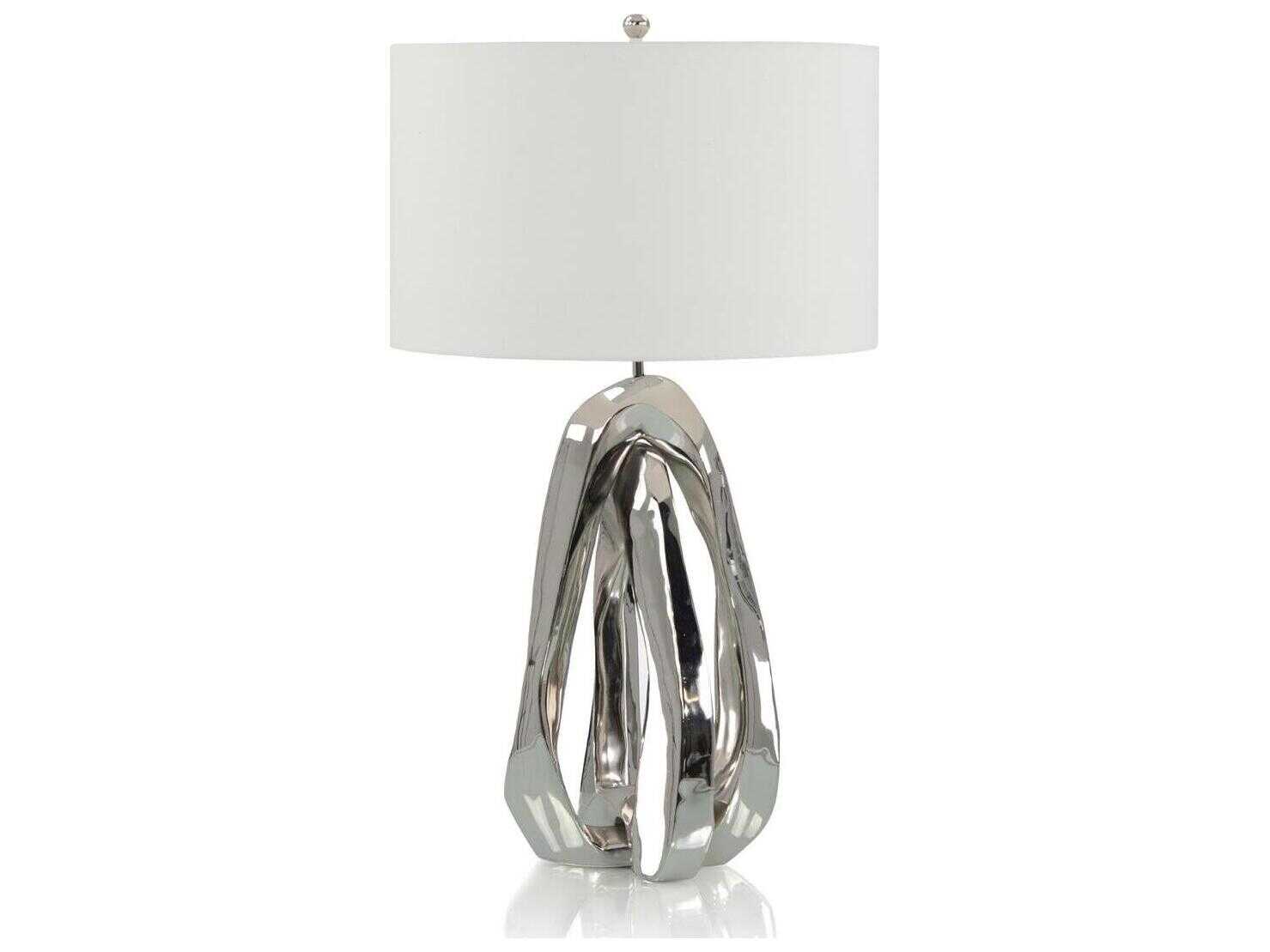 John Richard Mark McDowell Amorphic Polished Nickel Buffet Lamp