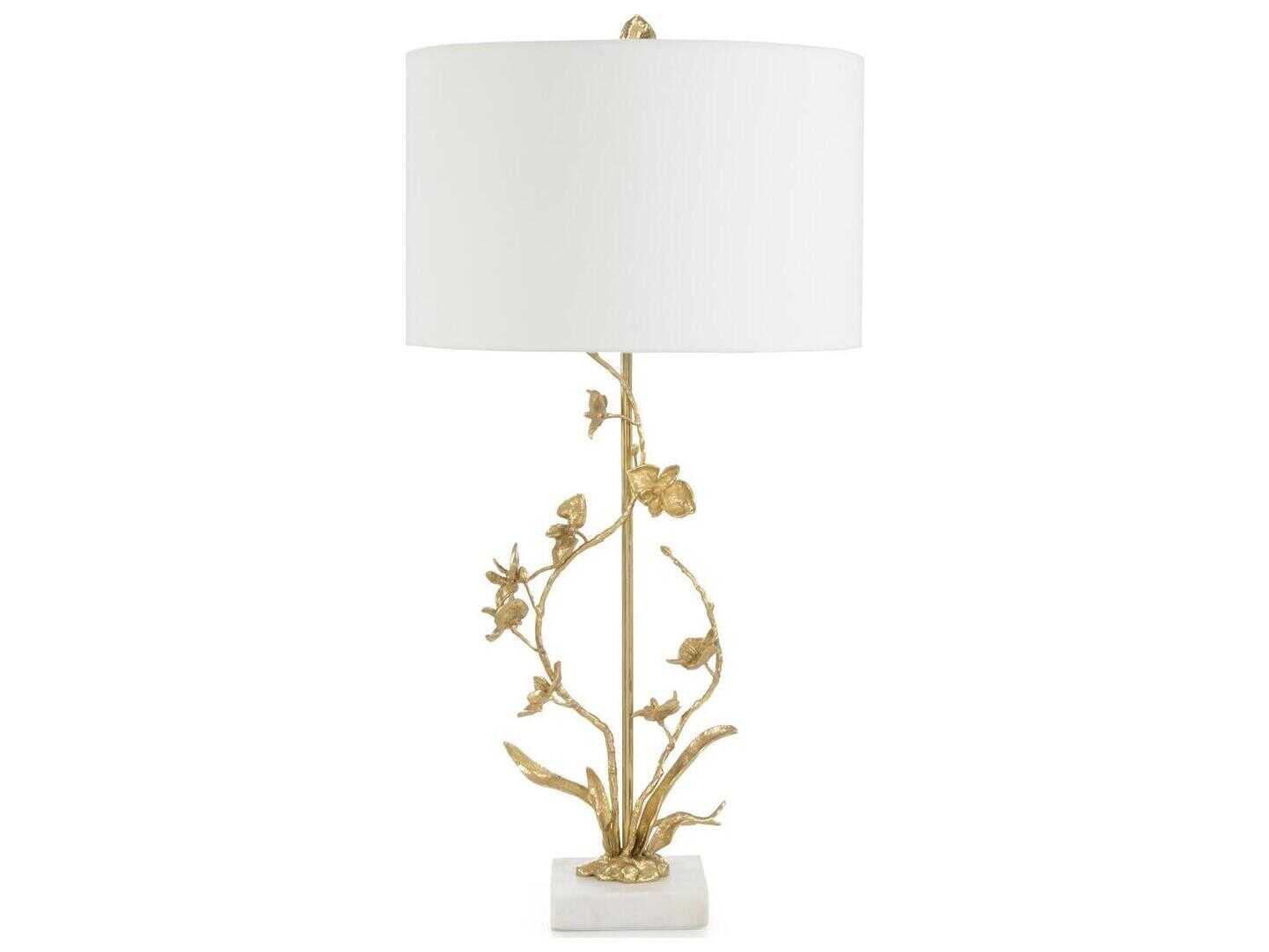 John Richard Katherine Cole Silva Brass Hammered Buffet Lamp