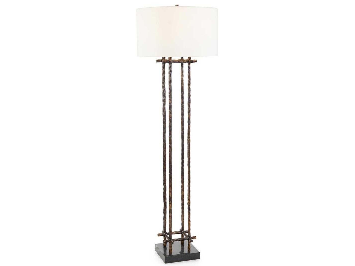 John Richard Mark McDowell Poteau Bronze Black Floor Lamp
