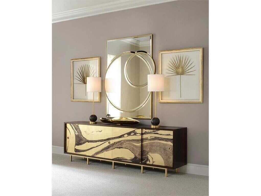 John Richard Concrete Sphere Bronze Buffet Lamp