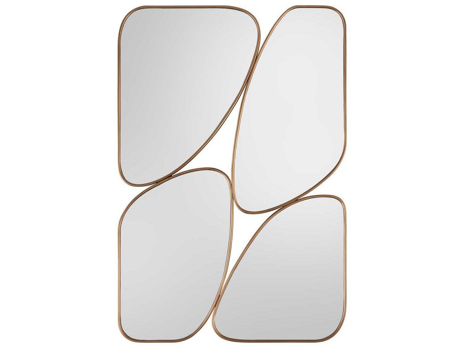 John Richard Quadrant Aztec Gold Wall Mirror