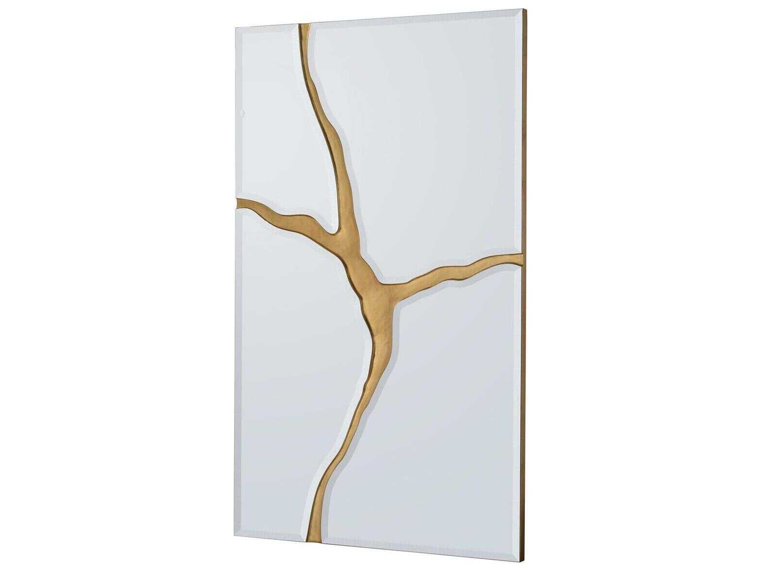 John Richard Revne Gold Rectangular Wall Mirror