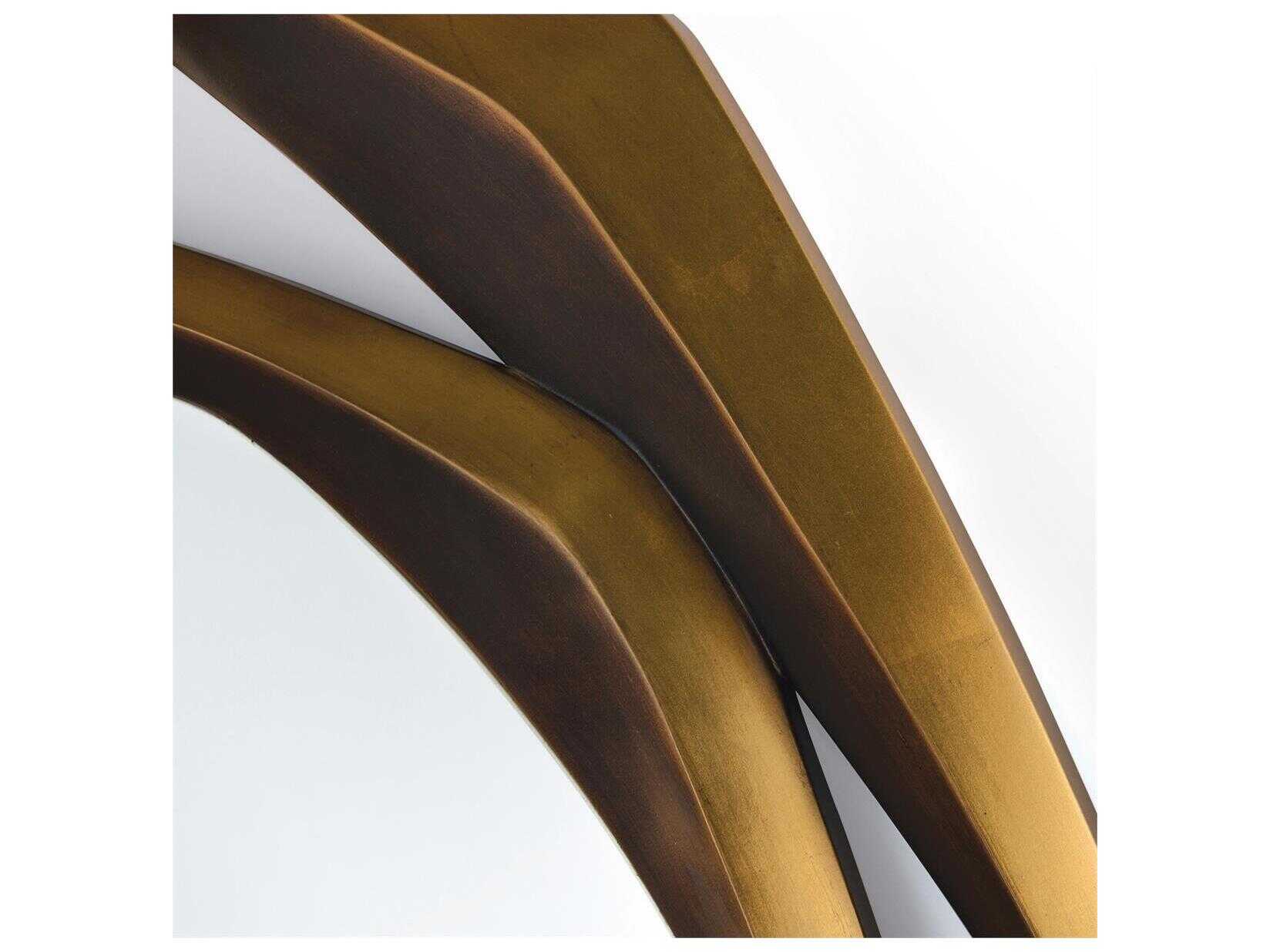 John Richard Havant Antiqued Bronze Oval Wall Mirror