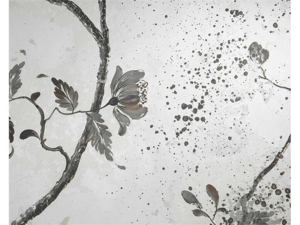 John Richard Pastorale Pewter Silver Rectangular Antique Mirror Set of 3