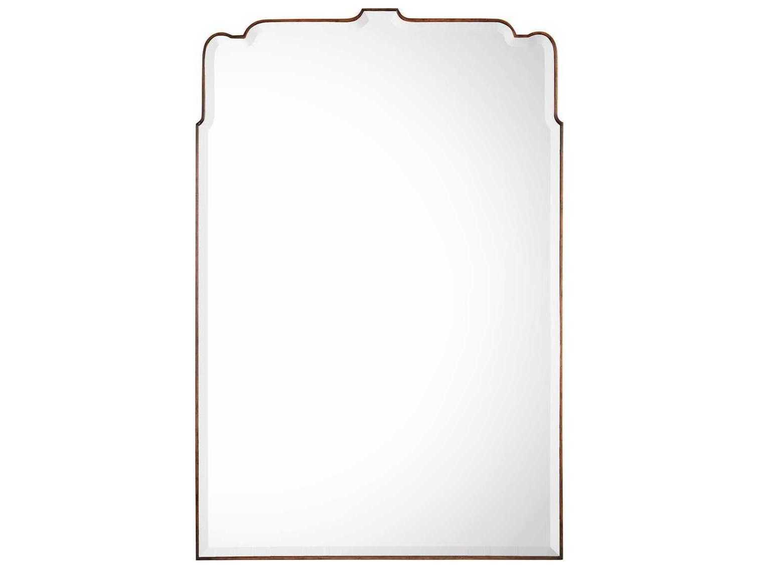 John Richard Avellino Antiqued Brown Wall Mirror