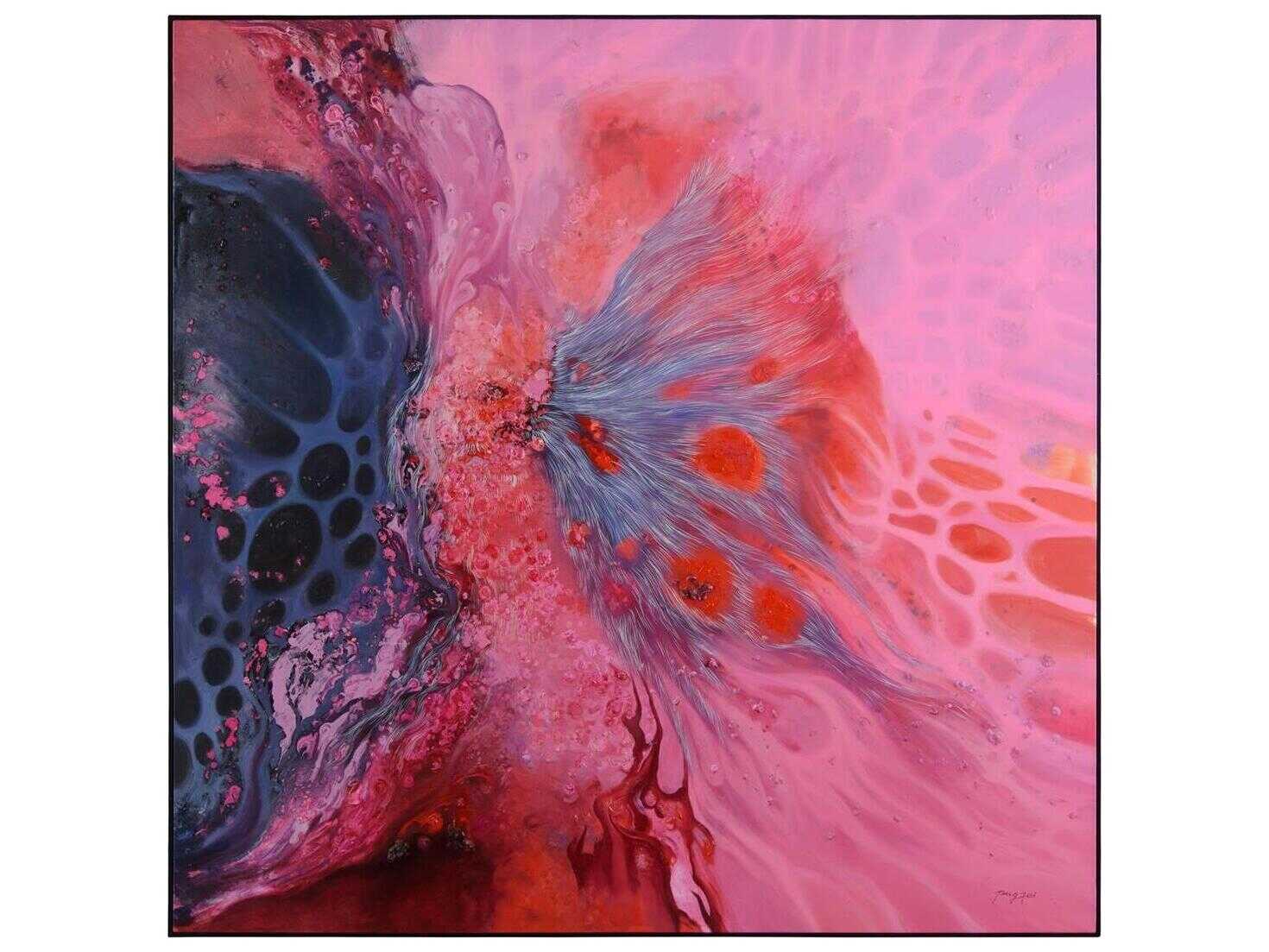 John Richard Teng Fei's Flamingo Waves Wall Art