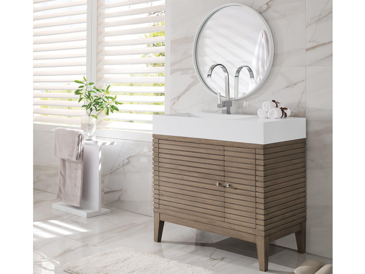 James Martin Linear 35" Single Vanity Cabinet